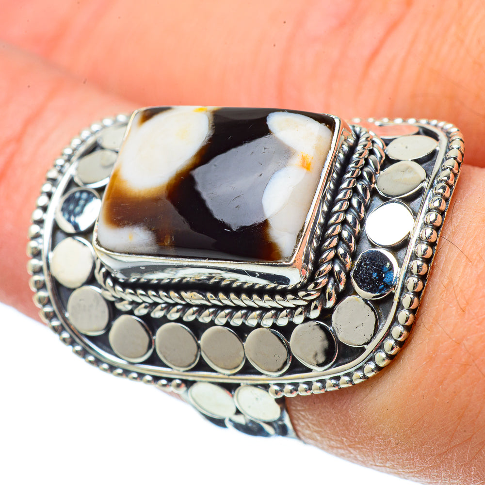Peanut Wood Jasper Rings handcrafted by Ana Silver Co - RING33668