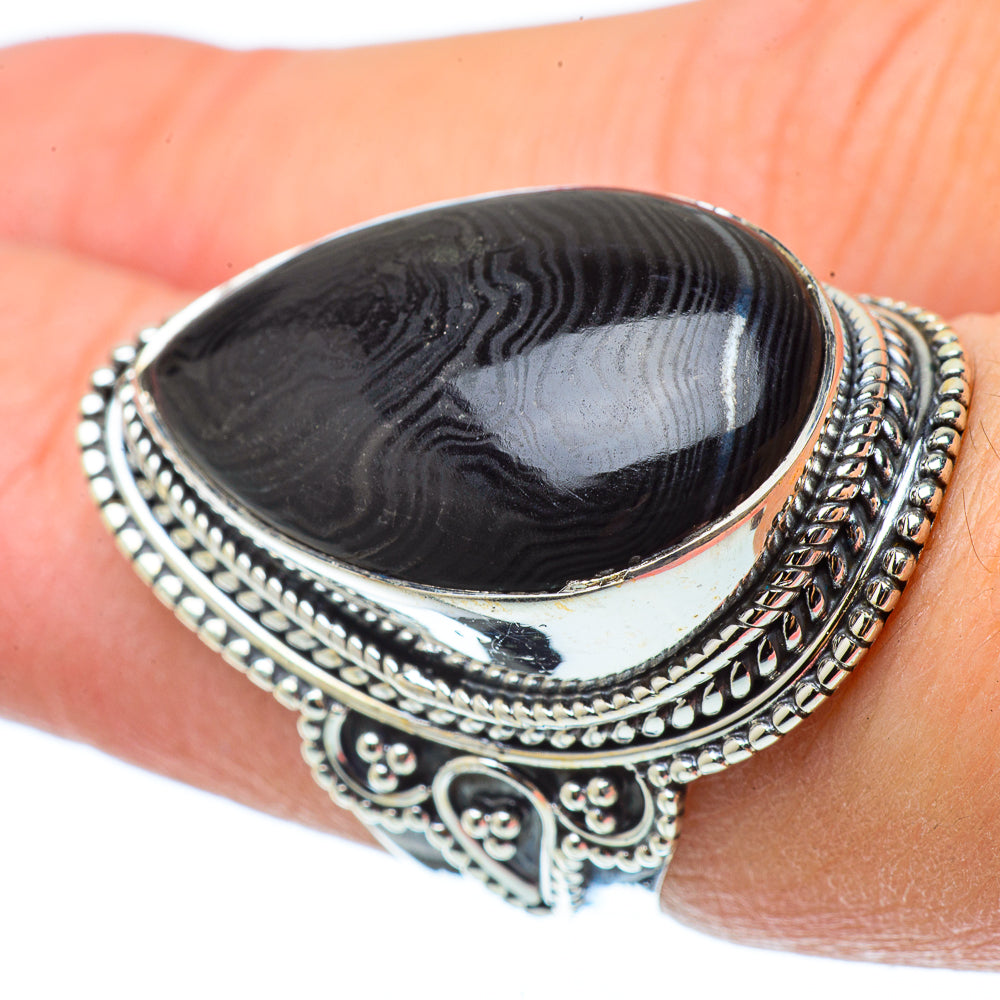 Psilomelane Rings handcrafted by Ana Silver Co - RING33672