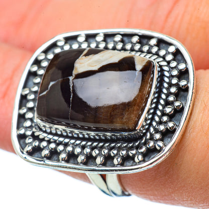 Peanut Wood Jasper Rings handcrafted by Ana Silver Co - RING33696