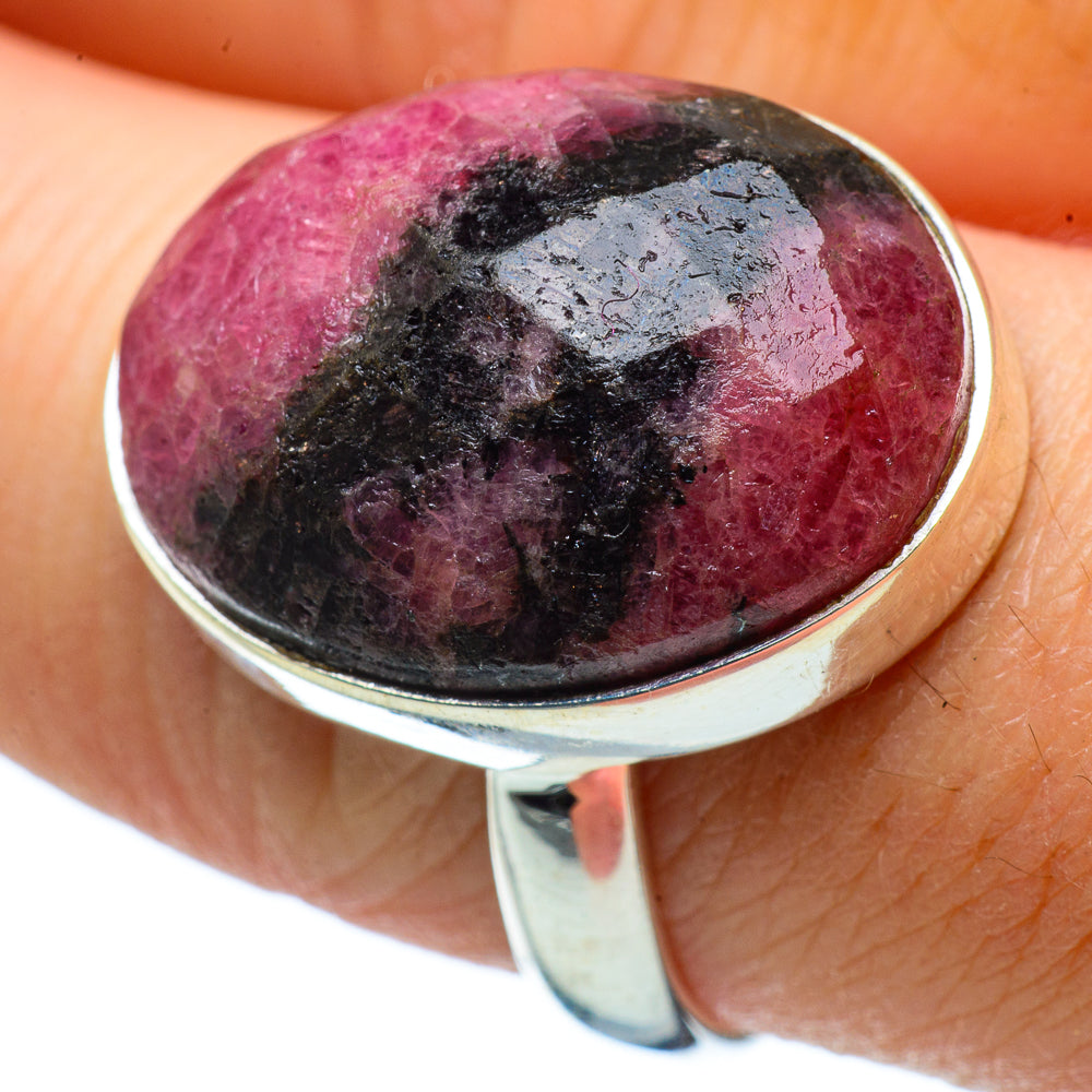 Rhodonite Rings handcrafted by Ana Silver Co - RING33723