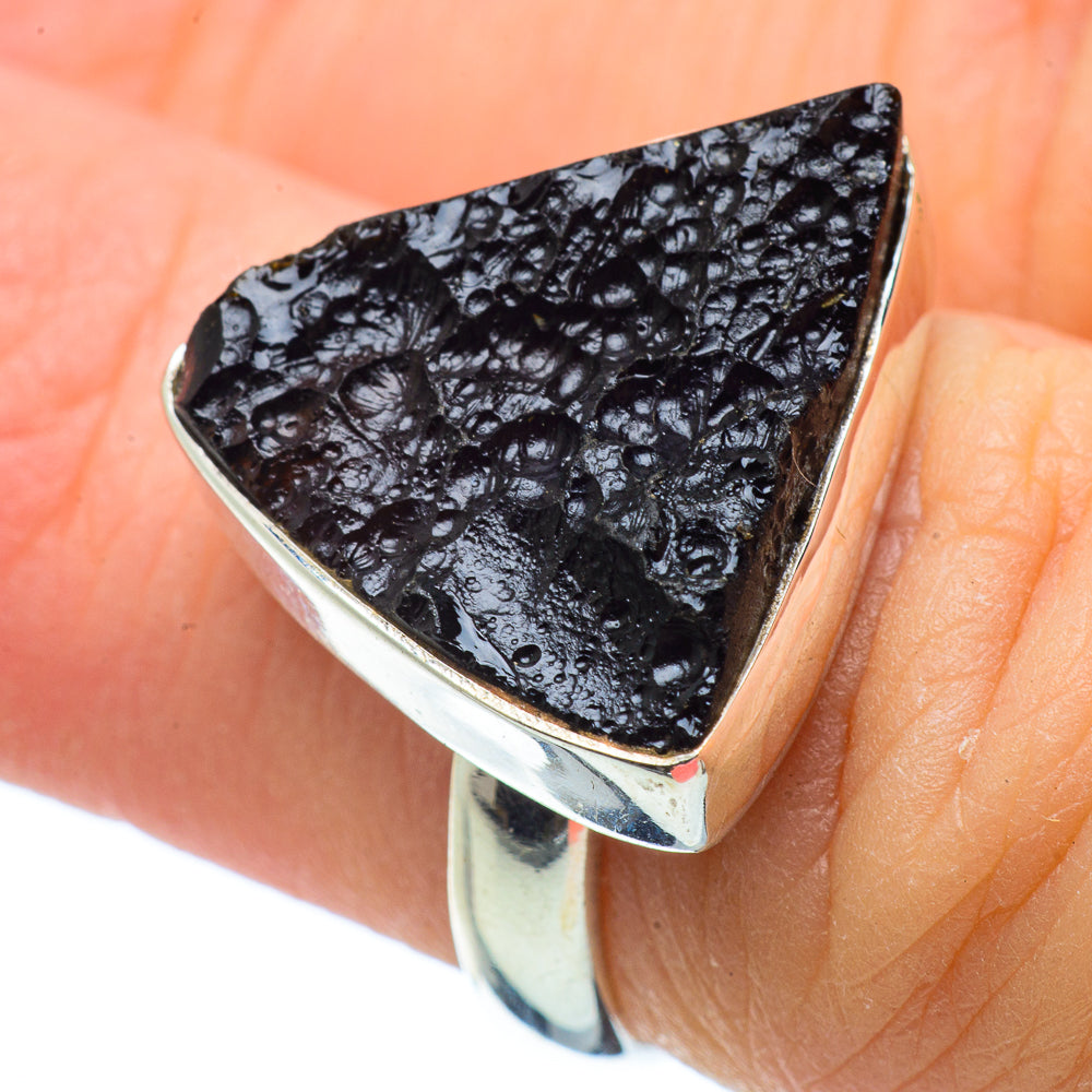 Tektite Rings handcrafted by Ana Silver Co - RING33762