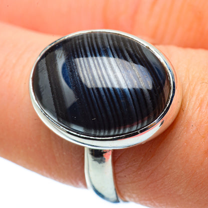 Psilomelane Rings handcrafted by Ana Silver Co - RING33778