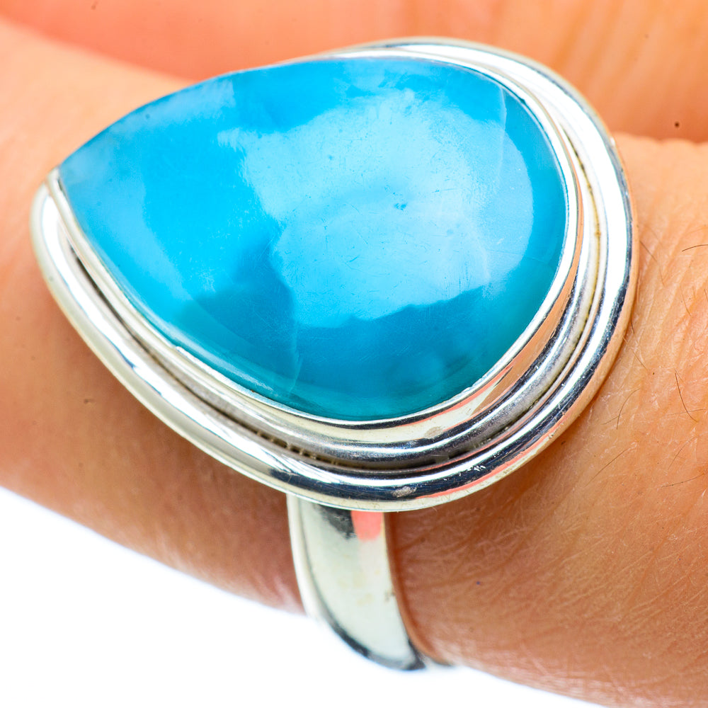 Larimar Rings handcrafted by Ana Silver Co - RING33862
