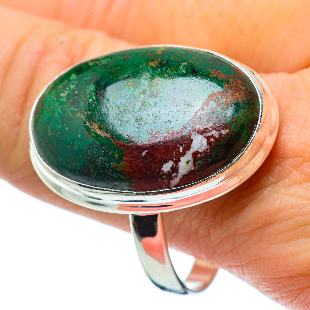 Chrysocolla Rings handcrafted by Ana Silver Co - RING33973