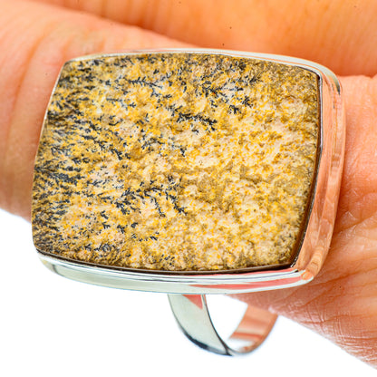Germany Psilomelane Dendrite Rings handcrafted by Ana Silver Co - RING34014