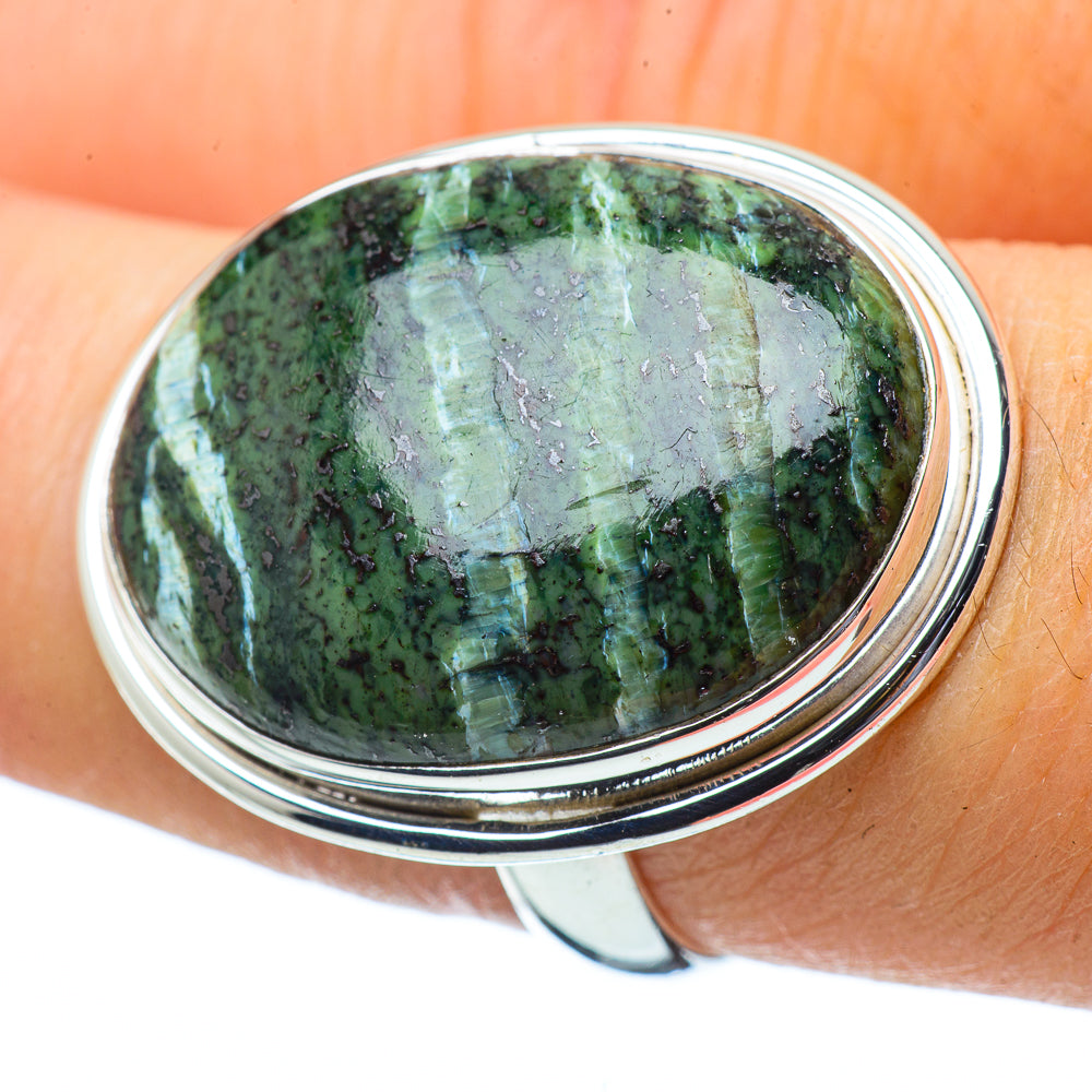 Lizard Jasper Rings handcrafted by Ana Silver Co - RING34051