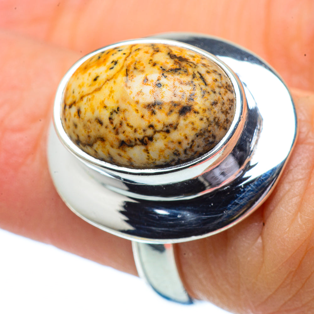 Picture Jasper Rings handcrafted by Ana Silver Co - RING34148