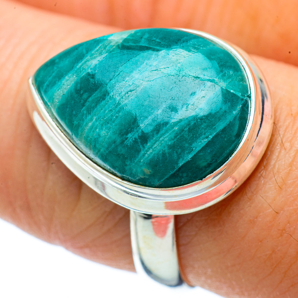 Amazonite Rings handcrafted by Ana Silver Co - RING34233