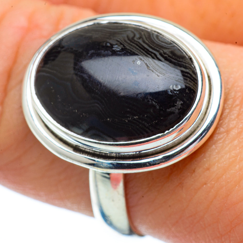 Psilomelane Rings handcrafted by Ana Silver Co - RING34309