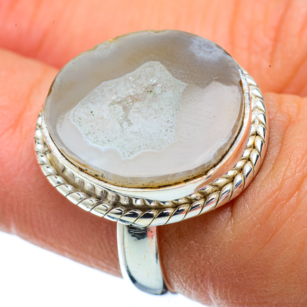 Geode Slice Rings handcrafted by Ana Silver Co - RING34311