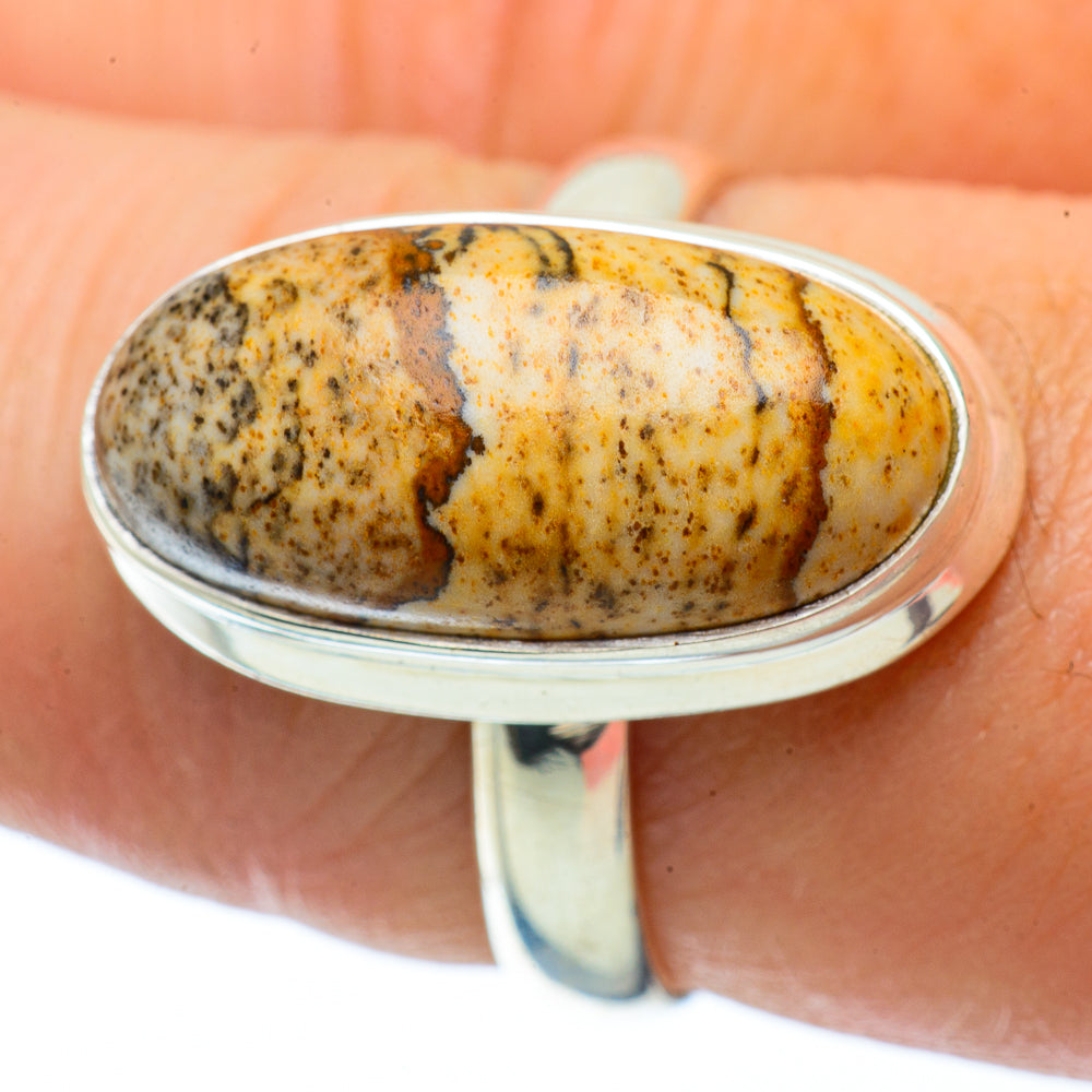 Picture Jasper Rings handcrafted by Ana Silver Co - RING34343