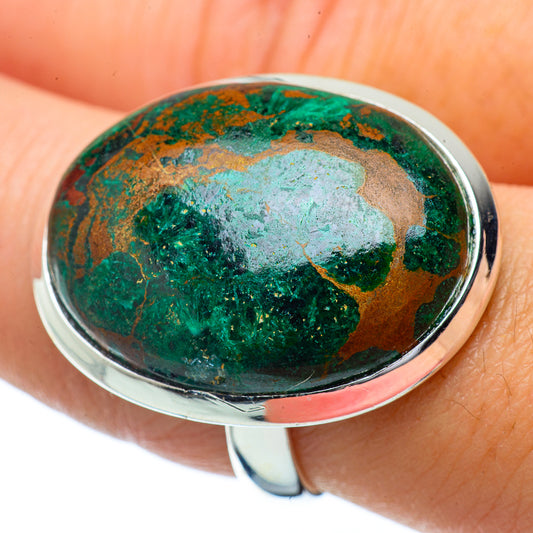 Chrysocolla Rings handcrafted by Ana Silver Co - RING34385