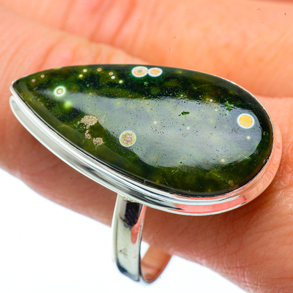 Ocean Jasper Rings handcrafted by Ana Silver Co - RING34390