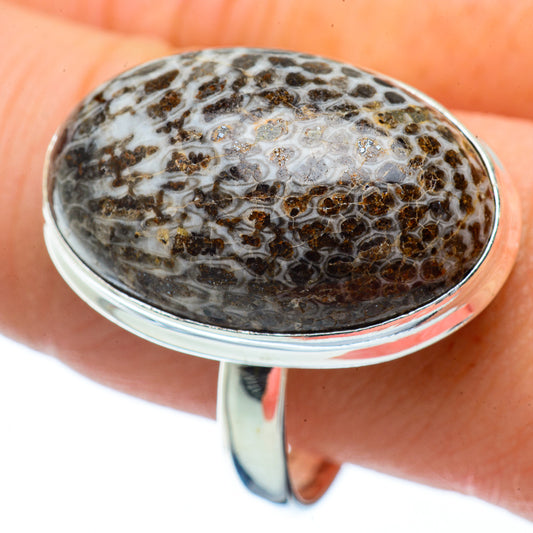 Stingray Coral Rings handcrafted by Ana Silver Co - RING34399