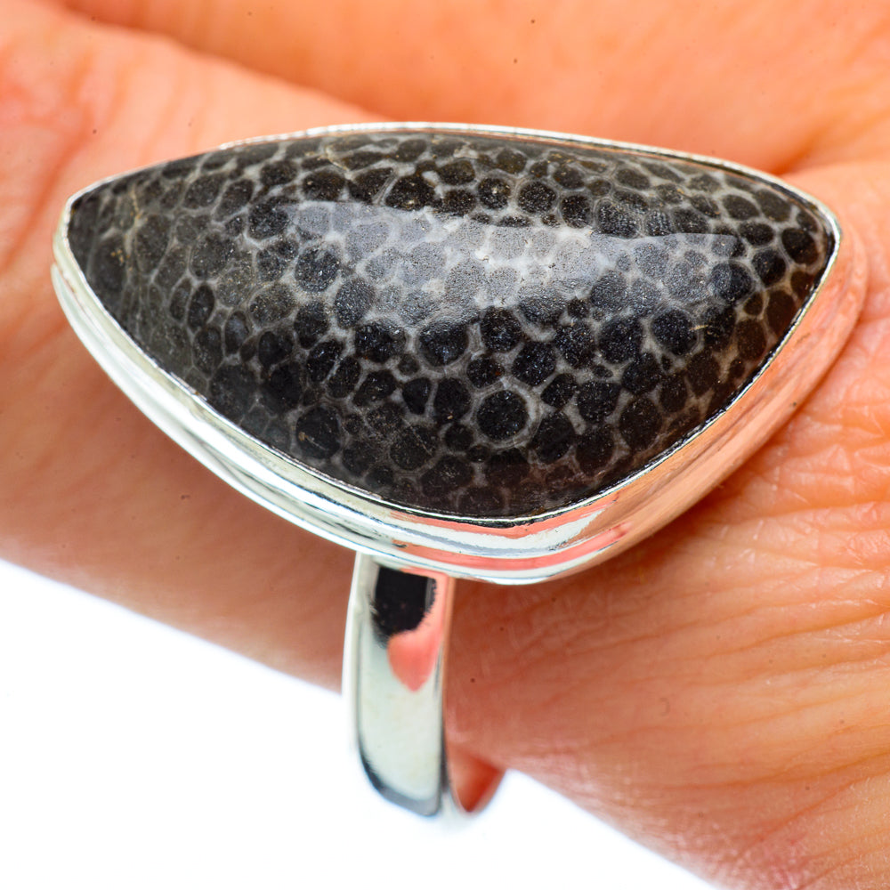 Stingray Coral Rings handcrafted by Ana Silver Co - RING34418