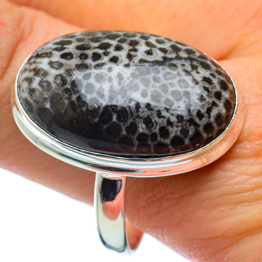 Stingray Coral Rings handcrafted by Ana Silver Co - RING34471