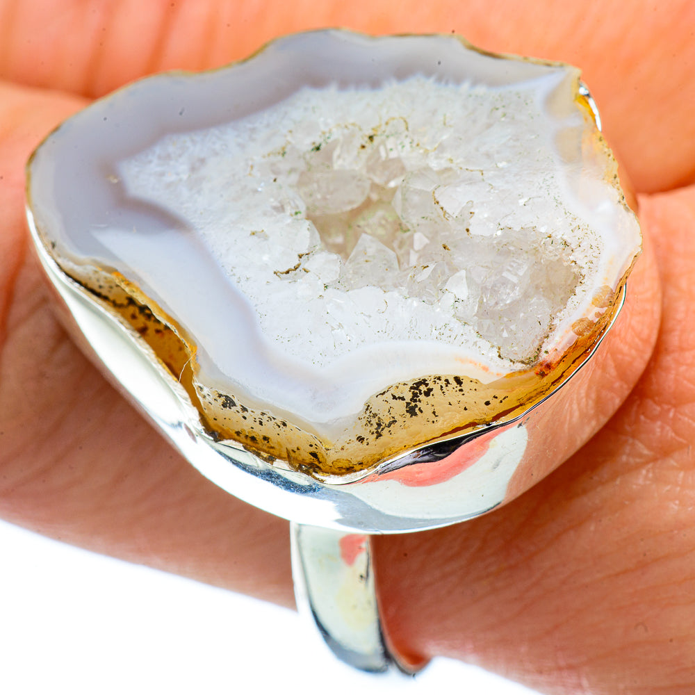 Geode Slice Rings handcrafted by Ana Silver Co - RING34510