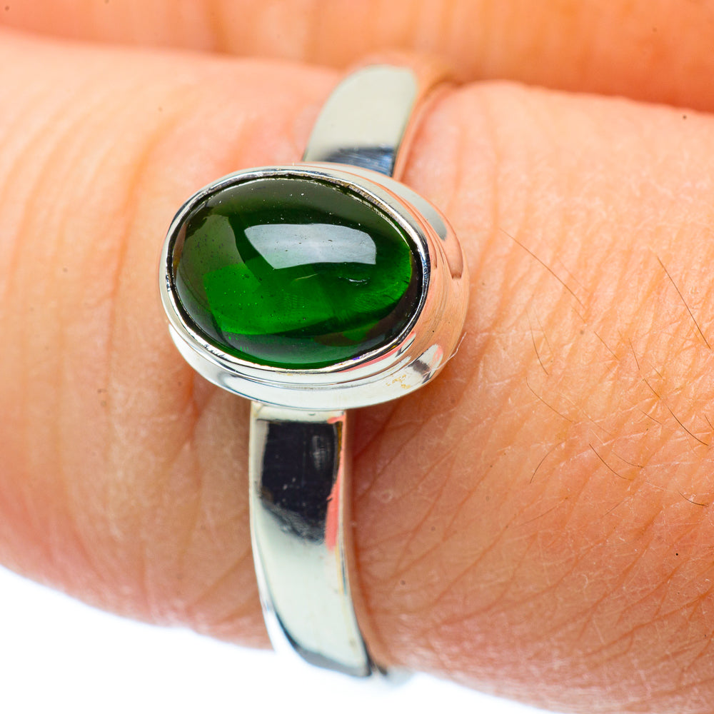 Chrome Diopside Rings handcrafted by Ana Silver Co - RING34520