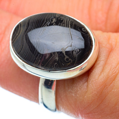 Psilomelane Rings handcrafted by Ana Silver Co - RING34556