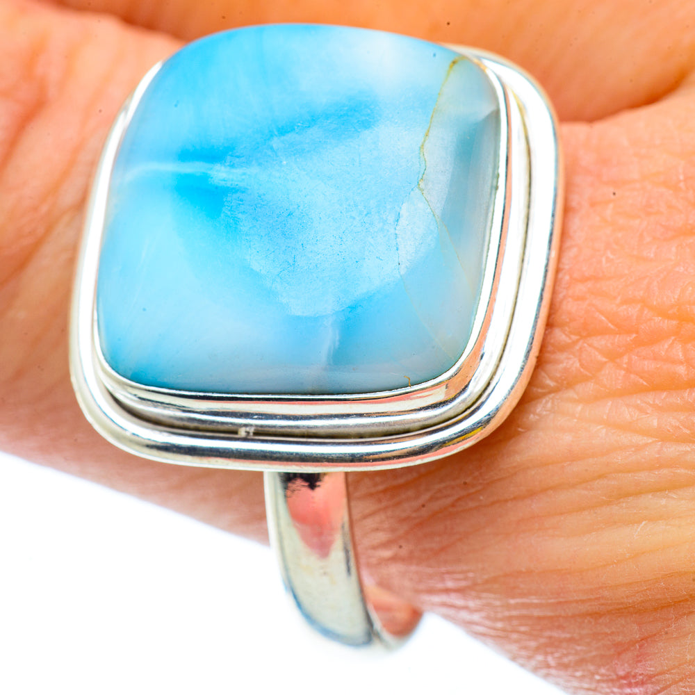Larimar Rings handcrafted by Ana Silver Co - RING34632