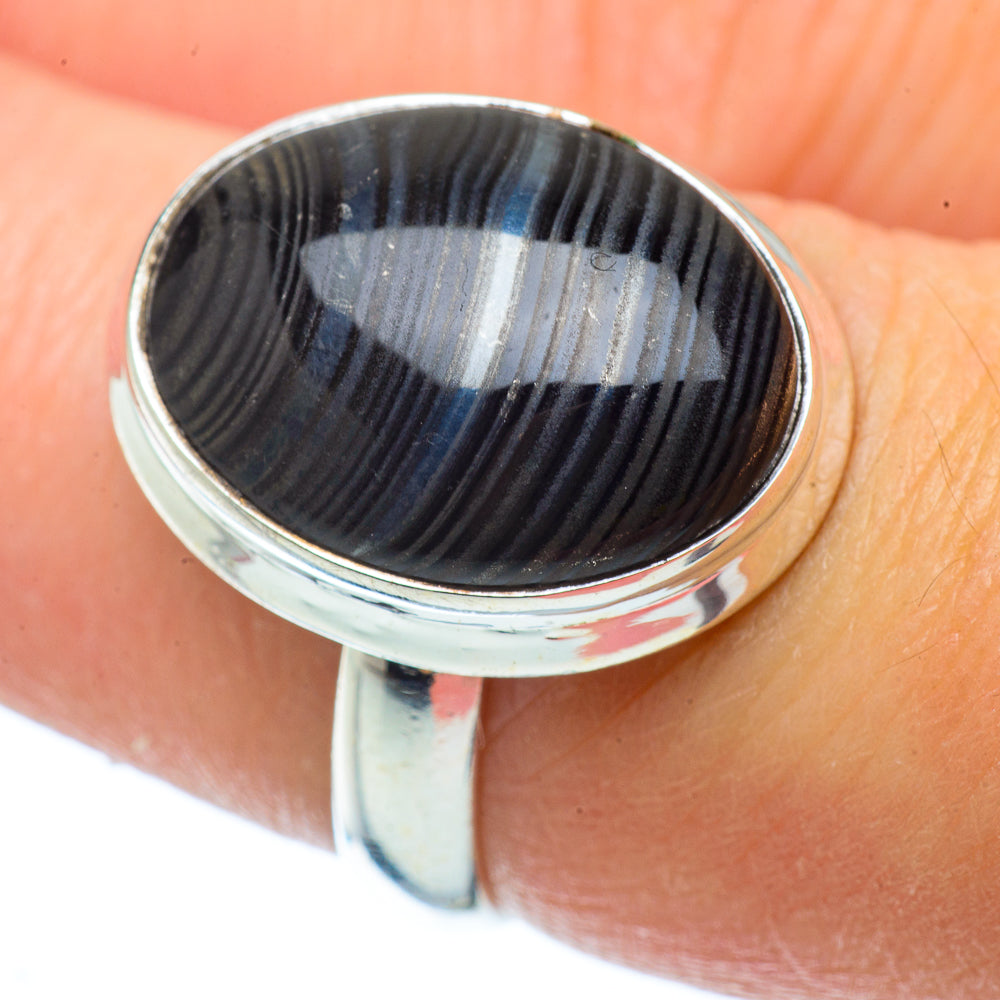 Psilomelane Rings handcrafted by Ana Silver Co - RING34649