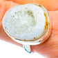 White Geode Slice Rings handcrafted by Ana Silver Co - RING34650
