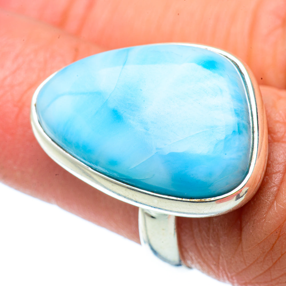 Larimar Rings handcrafted by Ana Silver Co - RING34699