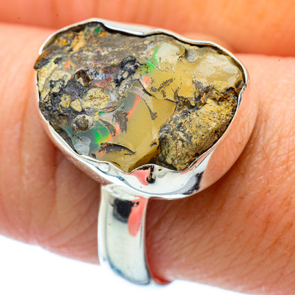 Ethiopian Opal Rings handcrafted by Ana Silver Co - RING34721