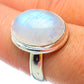 Rainbow Moonstone Rings handcrafted by Ana Silver Co - RING34783