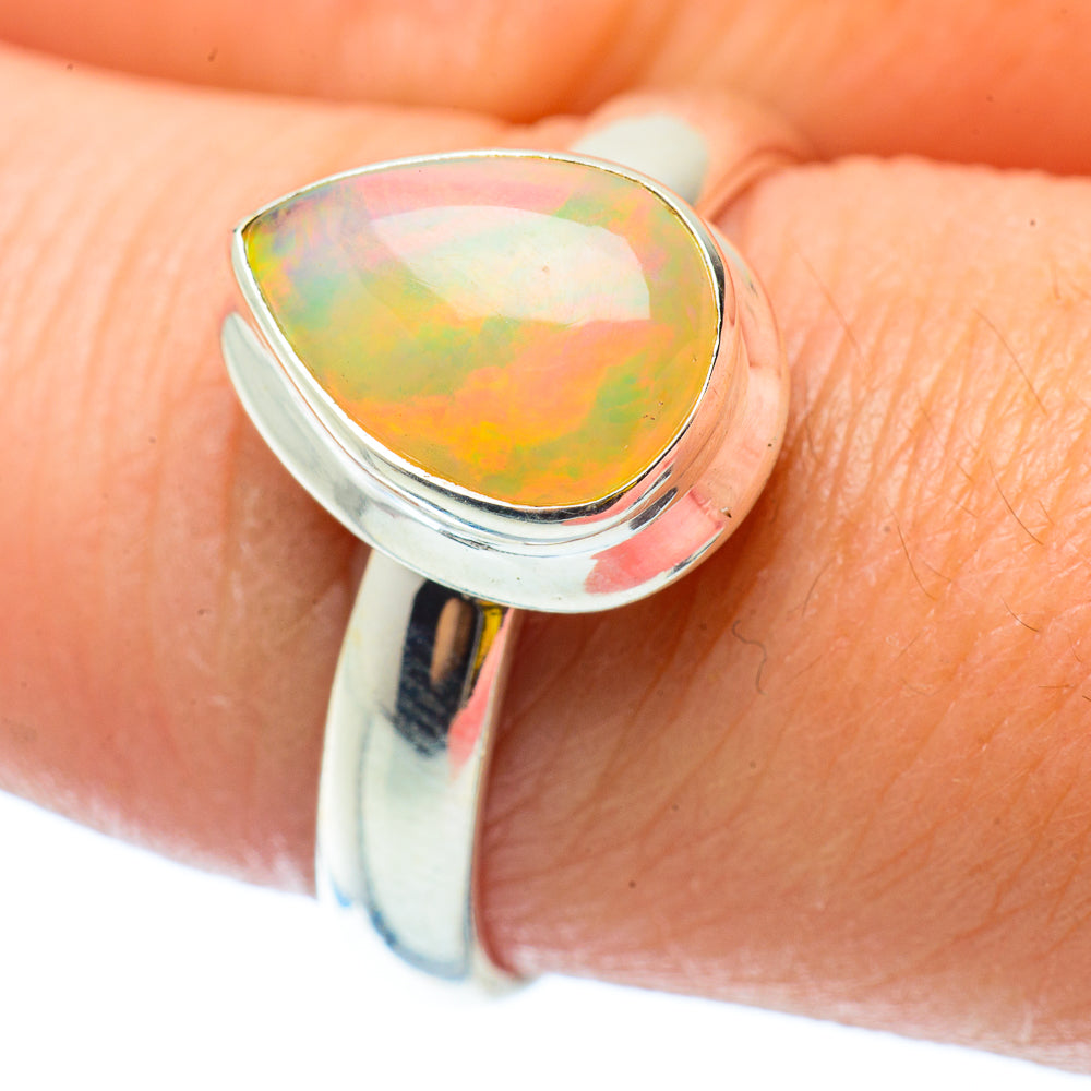 Ethiopian Opal Rings handcrafted by Ana Silver Co - RING34788