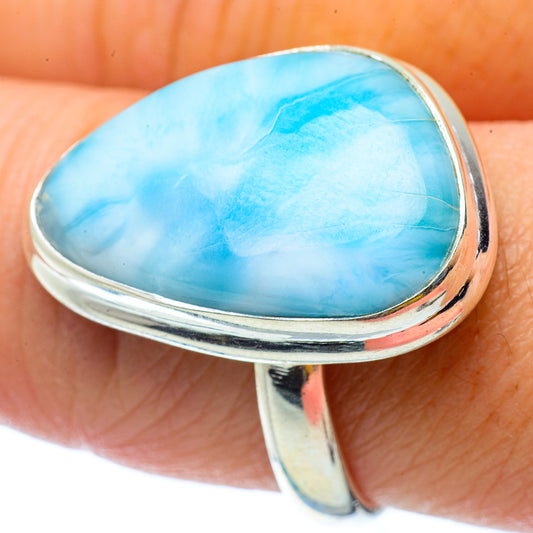 Larimar Rings handcrafted by Ana Silver Co - RING34822