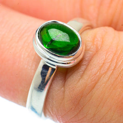 Chrome Diopside Rings handcrafted by Ana Silver Co - RING34851