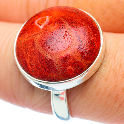Sponge Coral Rings handcrafted by Ana Silver Co - RING35116