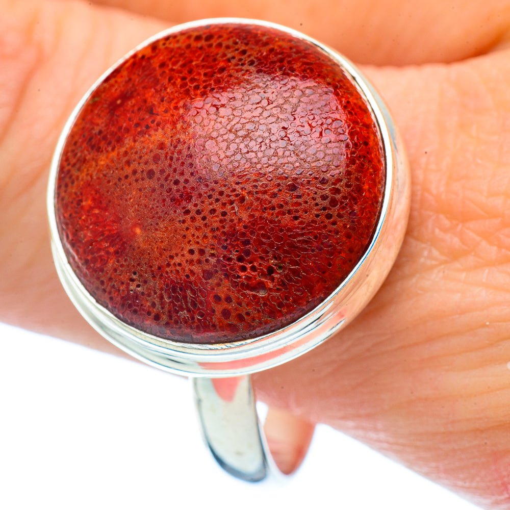 Sponge Coral Rings handcrafted by Ana Silver Co - RING35183