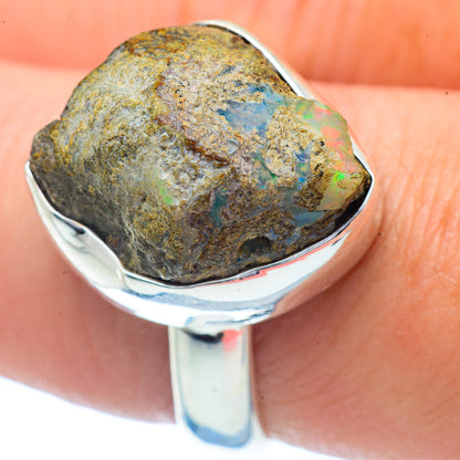 Ethiopian Opal Rings handcrafted by Ana Silver Co - RING35199