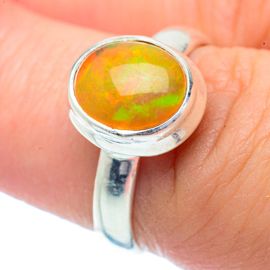 Ethiopian Opal Rings handcrafted by Ana Silver Co - RING35232