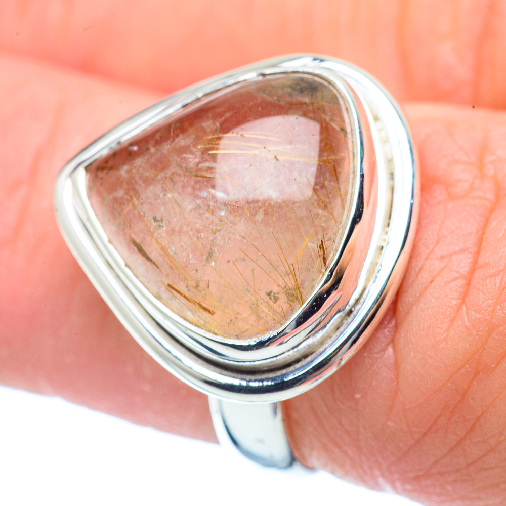 Rutilated Quartz Rings handcrafted by Ana Silver Co - RING35331