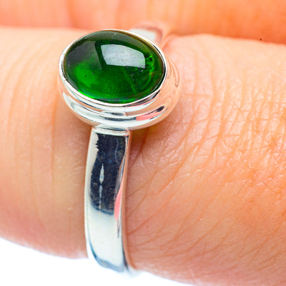 Chrome Diopside Rings handcrafted by Ana Silver Co - RING35359