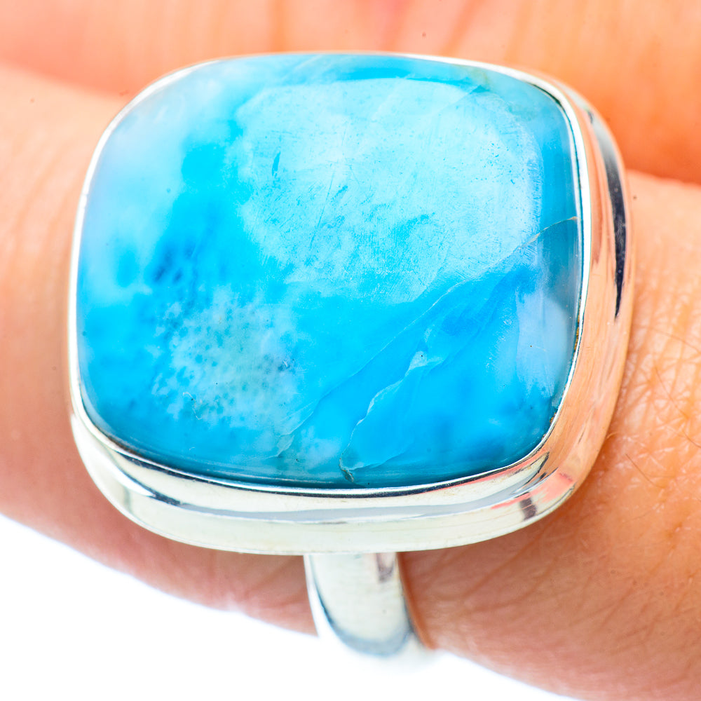 Larimar Rings handcrafted by Ana Silver Co - RING35402