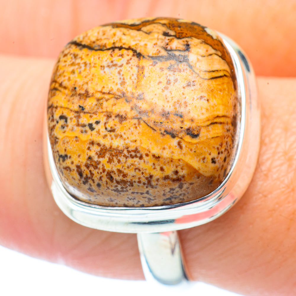 Picture Jasper Rings handcrafted by Ana Silver Co - RING35492