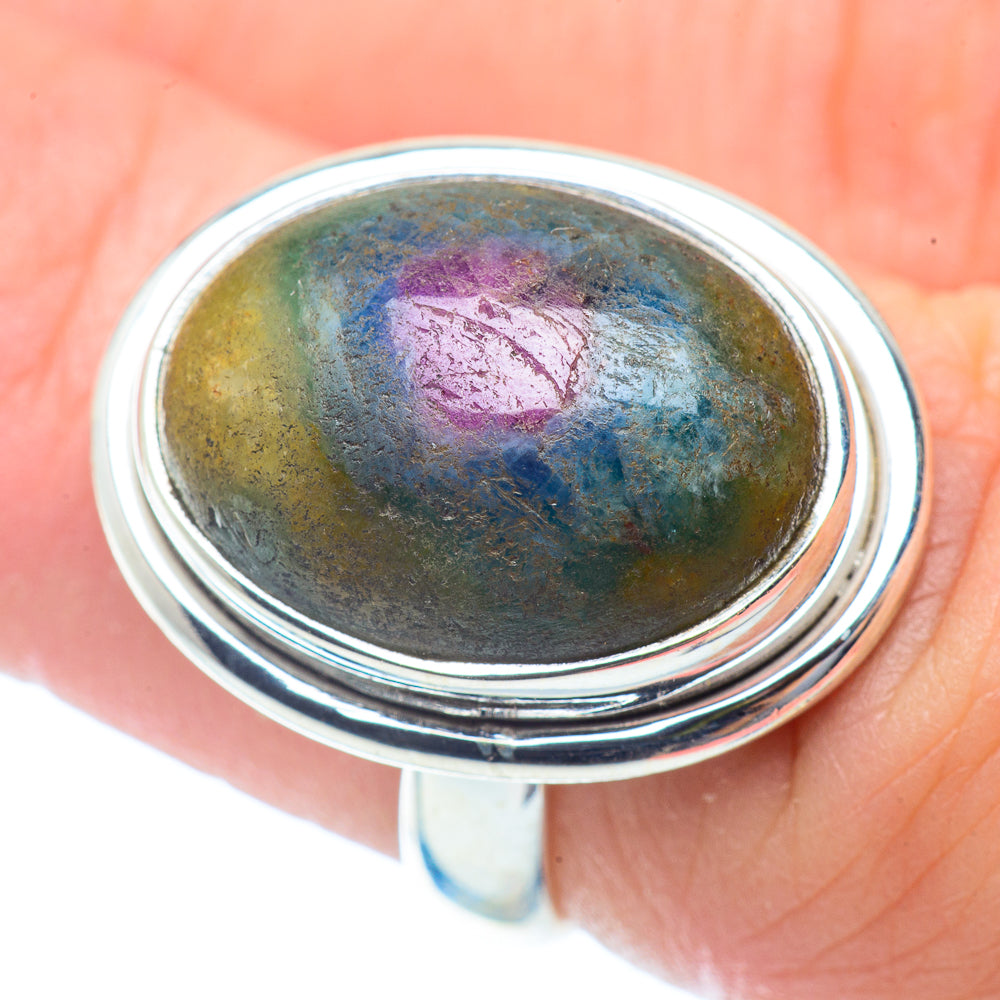 Ruby Fuchsite Rings handcrafted by Ana Silver Co - RING35521
