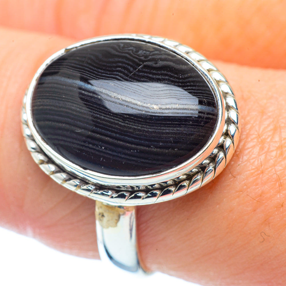 Psilomelane Rings handcrafted by Ana Silver Co - RING35541