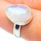 Rainbow Moonstone Rings handcrafted by Ana Silver Co - RING35545