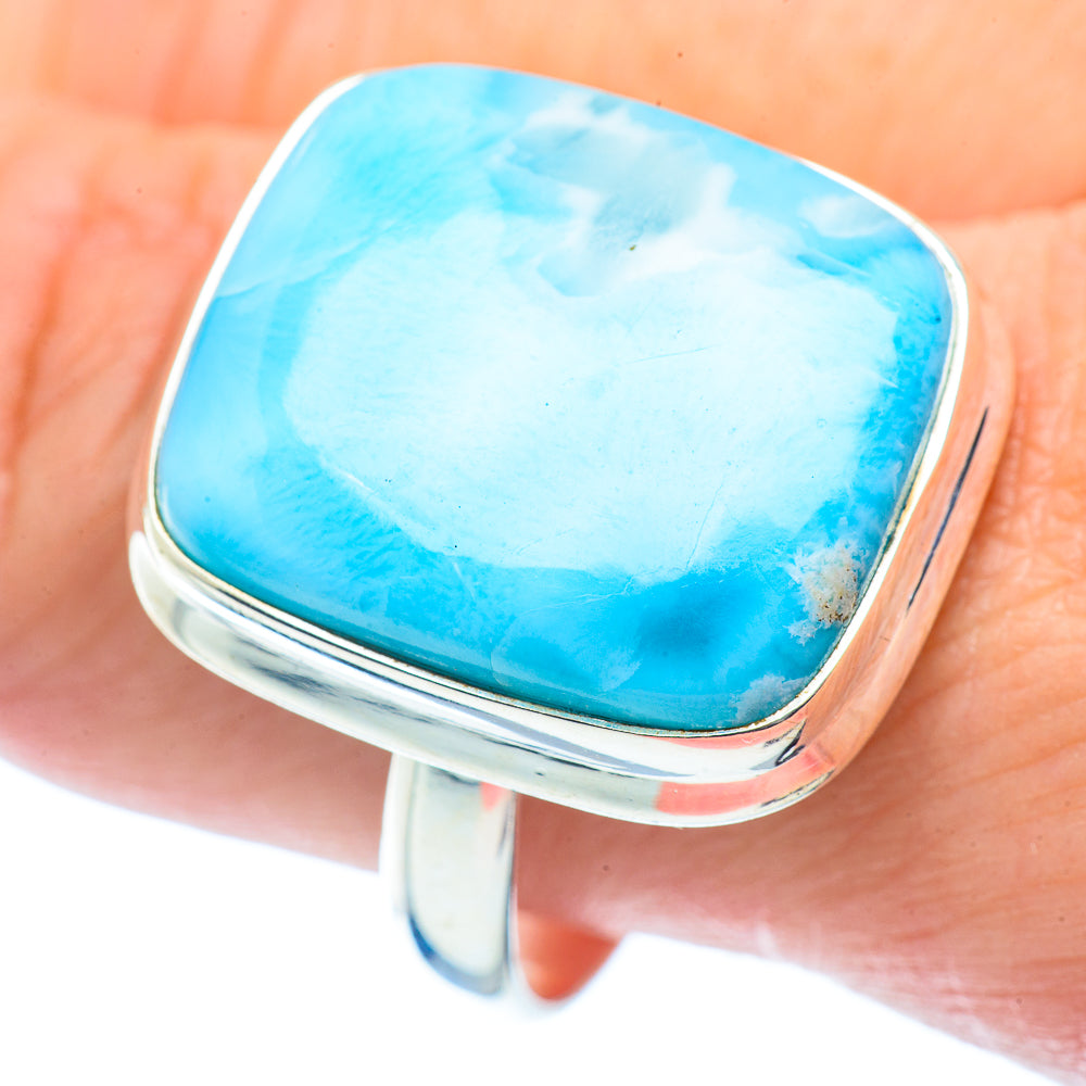Larimar Rings handcrafted by Ana Silver Co - RING35640