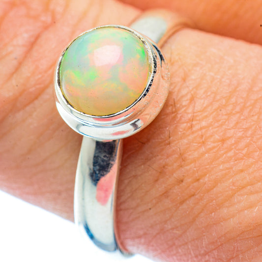 Ethiopian Opal Rings handcrafted by Ana Silver Co - RING35753