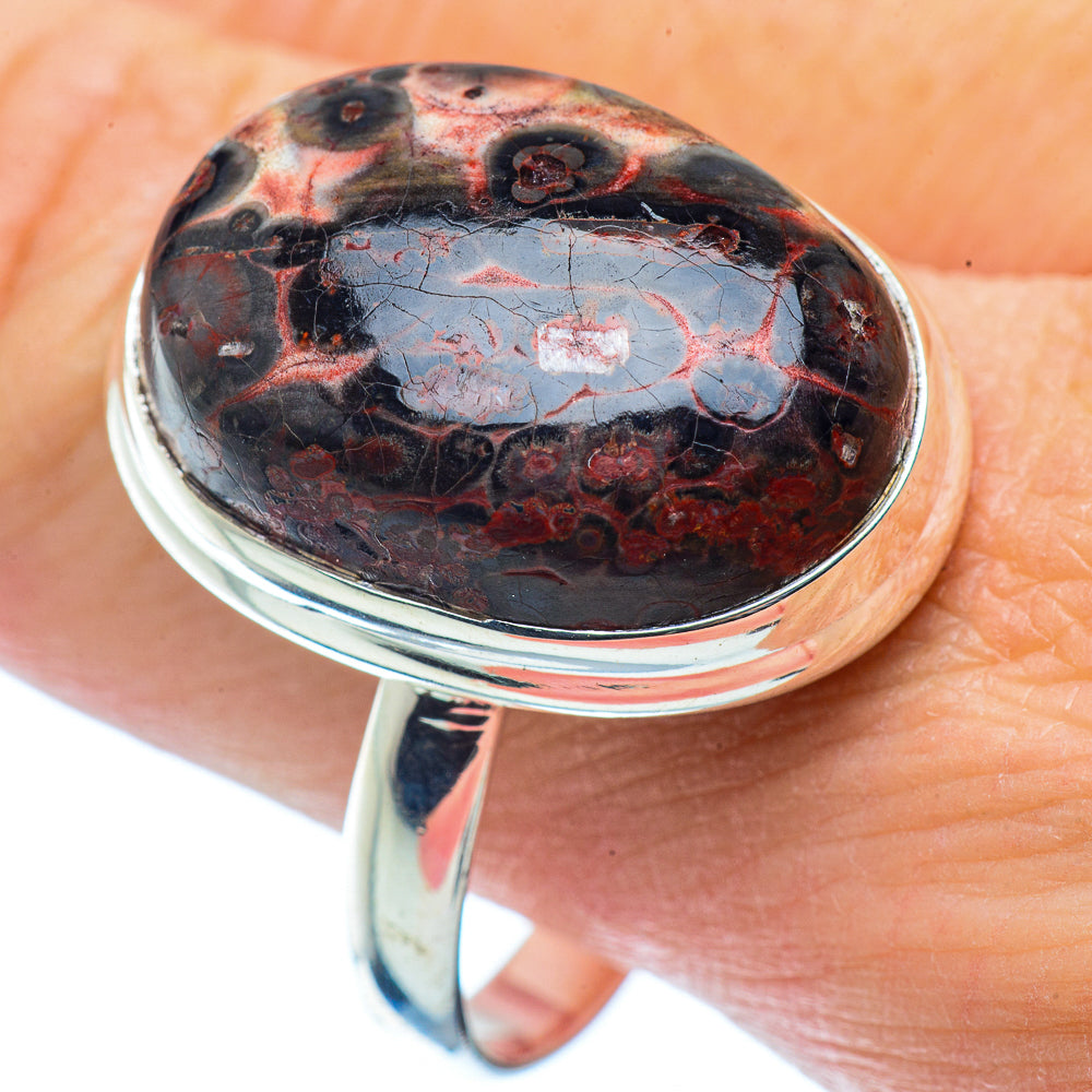 Poppy Jasper Rings handcrafted by Ana Silver Co - RING35777