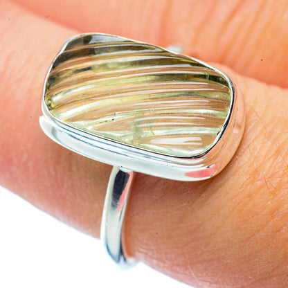 Prehnite Rings handcrafted by Ana Silver Co - RING35797