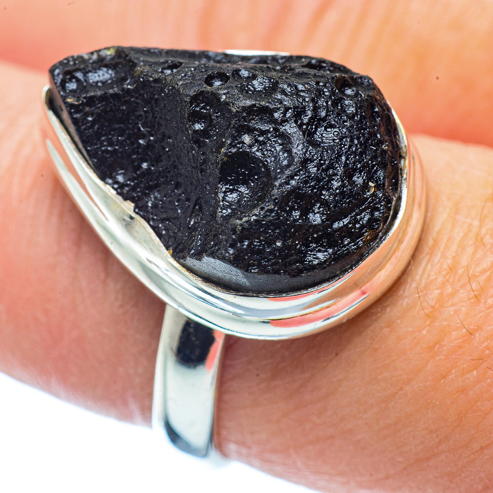 Tektite Rings handcrafted by Ana Silver Co - RING35837
