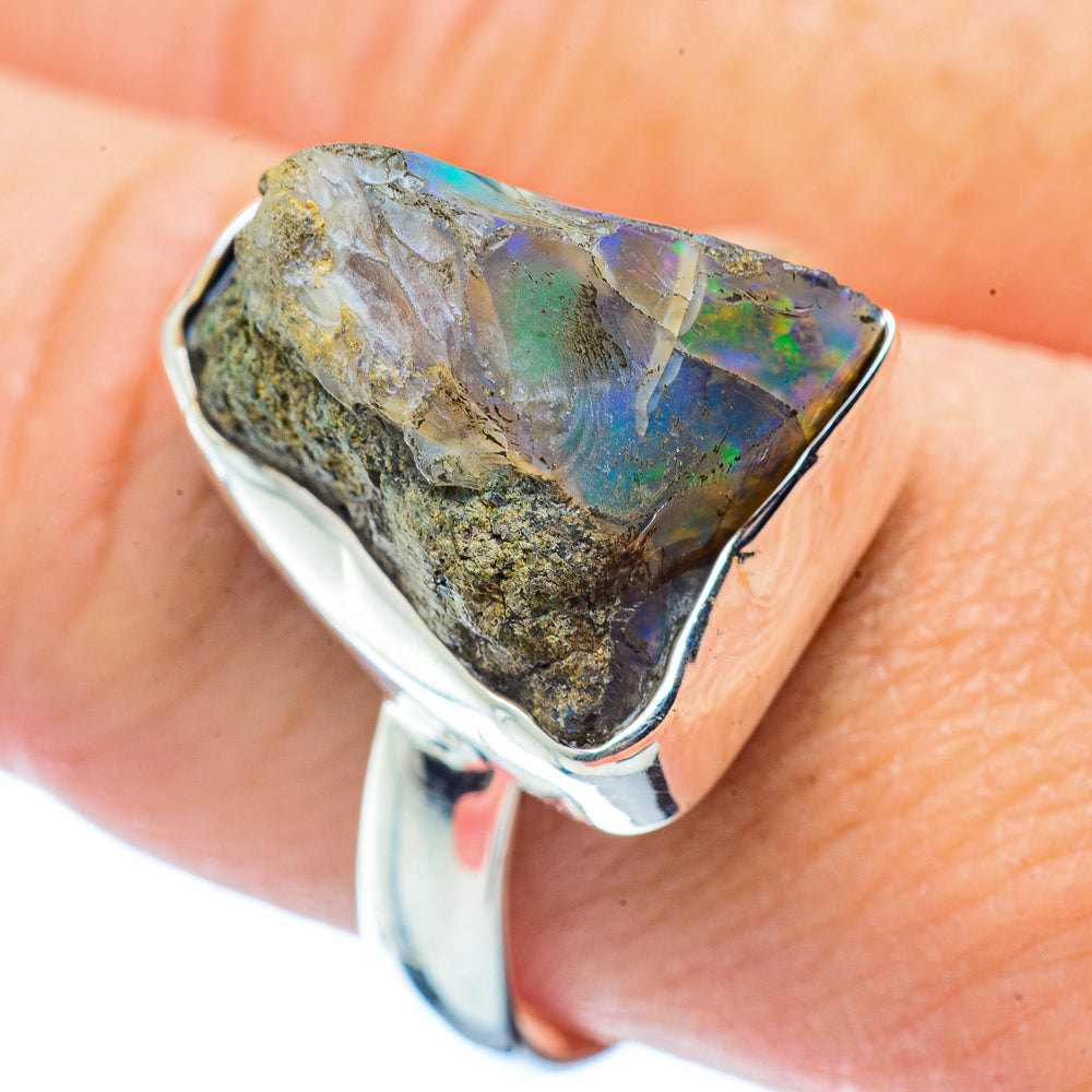 Ethiopian Opal Rings handcrafted by Ana Silver Co - RING35892