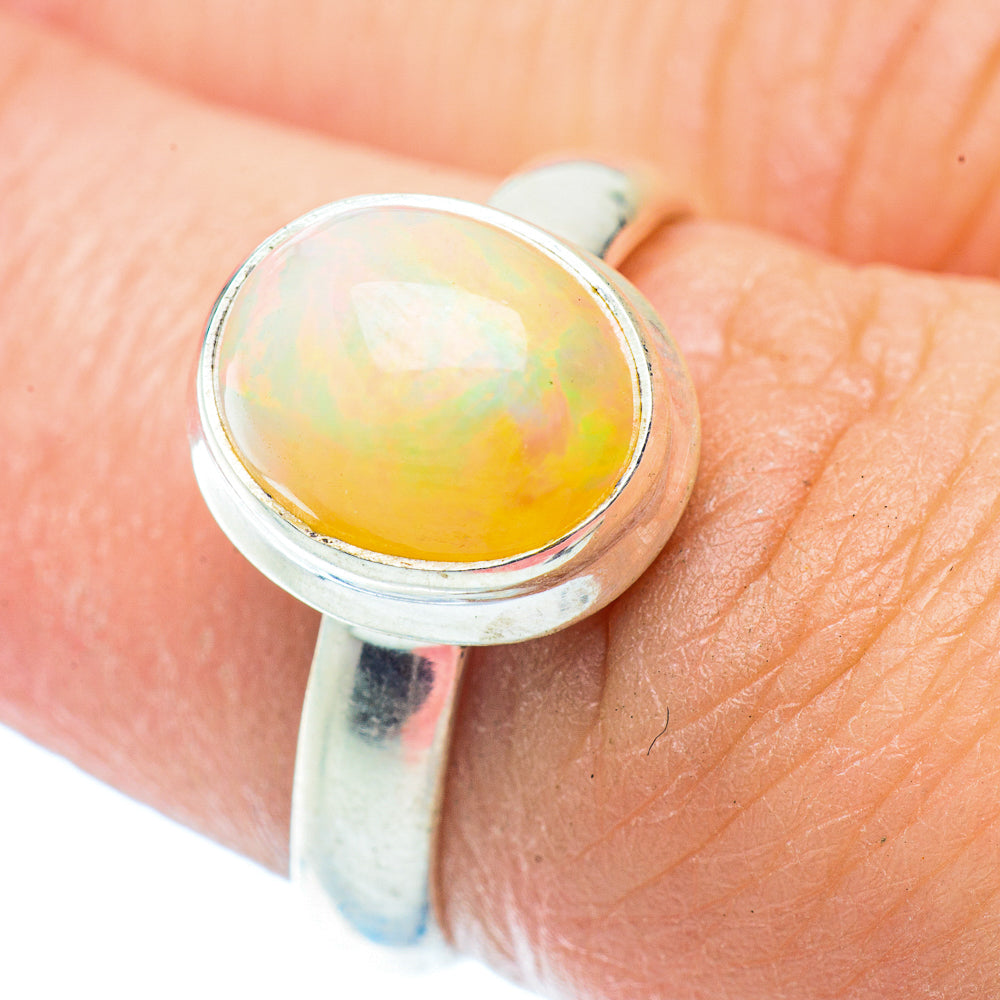 Ethiopian Opal Rings handcrafted by Ana Silver Co - RING35893